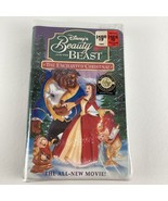 Disney Beauty And The Beast Enchanted Christmas Movie VHS Tape 90s New S... - $446.04 MXN