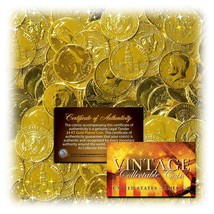 Vintage 24K GOLD Plated JFK Kennedy Half Dollars Random mix 1970-1990s Lot of 5 - £16.97 GBP