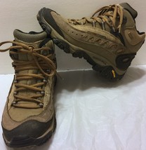 Merrell Pulse II Waterproof Mid Loden Taupe Hiking Boots Size 6.5 Trail Brown - £30.74 GBP
