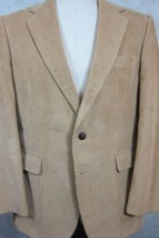 VINTAGE McGregor Light Tan Heavy Cotton Corduroy Blazer Jacket Sport Coat 42L - £63.46 GBP