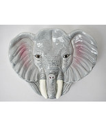 Vintage Elephant Head Ecology Series Ceramic Wall Hanging Plaque OCI Japan  - $645.49 MXN
