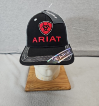 NWT Black Grey Ariat Mesh Trucker Hat Adjustable (4s7) - $13.86