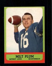 1963 Topps #25 Milt Plum Exmt Lions *X100041 - £6.59 GBP