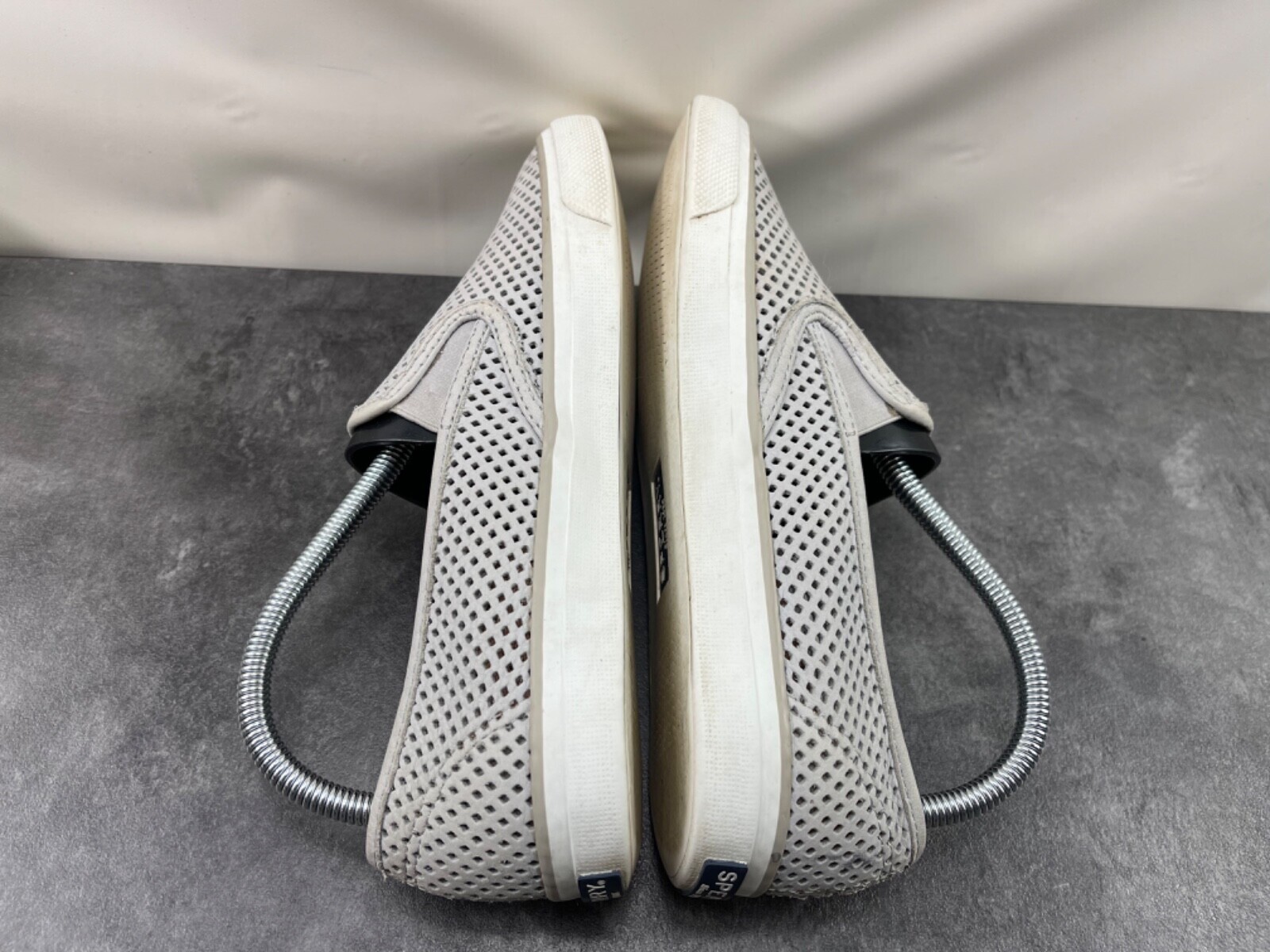 Sperry Top Sider Sneakers Women  8.5 M Seaside Shoes Gray Perforated Leather Item image 8