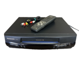Panasonic pvq920 VHS VCR Mono Vhs Player With Remote Control and TV Cables - $127.38