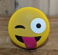 Discontinued Emoji Bluetooth Loud Speaker - Wireless Rechargeable Silly Winking - £18.47 GBP