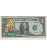 2022 Bart Simpson surfs up smoke Break $1 Hard feel Large size Novelty B... - £2.98 GBP