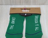 Hallmark Green White Low  No show socks Stand Tall Through It All Women&#39;s - $9.89