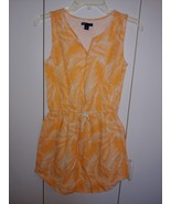 GAP KIDS ORANGE/WHITE 100% COTTON SLEEVELESS PULLOVER DRESS-XL(12)-NWOT - $12.90 CAD