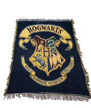 Harry Potter Hogwarts Tapestry Wizarding World Woven Blanket Wizard 57&quot;X45&quot; - £29.71 GBP