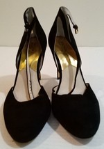 Michael Kors Women&#39;s  Flex Pumps Heels Shoes Black velvet Size 9.5M - £35.23 GBP