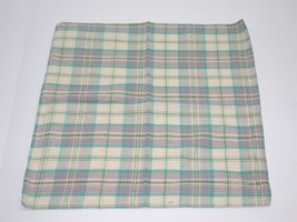(6) Cotton Park Cottage Plaid Napkins Girls Night Out Pink Green 18&quot; X 18&quot; New H - £20.31 GBP