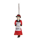 SUFFRAGETTE ORNAMENT Hand Made Wool Felt Silk Road Bazaar Free Shipping - $28.71
