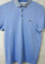 GORGEOUS Ted Baker London Light Blue Button Down Golf Polo Shirt Medium Slim Fit - £35.96 GBP