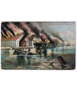 Postcard Civil War Destruction Of The Merrimac Bosselman 1907 - £3.12 GBP