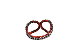 Miss Gummo Womens Chain Checkered 2141250 Headband Red - £39.72 GBP