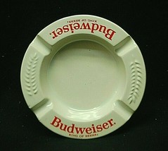 Vintage Haeger Budweiser King of Beer Advertising Ashtray Embossed Wheat Designs - £15.57 GBP