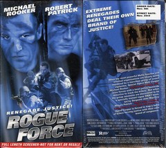 Rogue Force Screener Vhs Diane Di Lascio New City Video New Sealed - £7.82 GBP