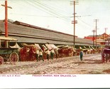 French Market Street View Horse &amp; Buggy New Orleans LA  UNP 1907 Postcar... - $7.87