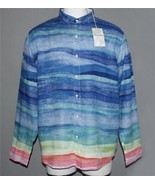 Ralph Lauren Tropical Soleil Horizon Linen L/S Reversed Shirt Mn&#39;s $135 ... - £55.64 GBP