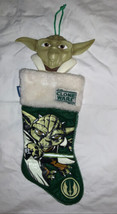 Star Wars Master Yoda Kurt Adler Christmas Stocking Plastic 3D Head - £15.48 GBP