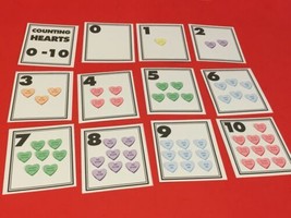 Counting Valentine Hearts 0-10 posters  Learning - Pre school 8.5x11 - £17.10 GBP