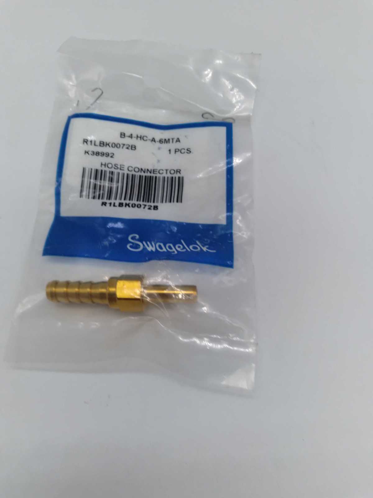 NEW Swagelok B-4-HC-A-6MTA Brass Hose Connector - $5.25