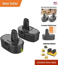 DEWALT Compatible 2-Pack 18V 6.5Ah Lithium-Ion Batteries with LED Indicator - $90.22