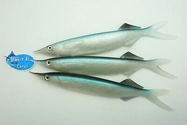 Almost Alive Soft Plastic 12&quot; Ballyhoo Trolling Lure Bait 3 Pack - $27.95