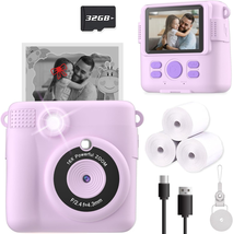 Instant Print Camera for Kids, Christmas Birthday Gifts for Girls Boys Age 3-12, - £11.31 GBP+