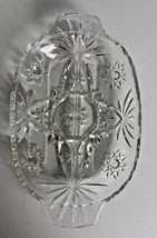 Vintage 1960’s Anchor Hocking Stars of David Divided Relish Dish with Ha... - $20.10