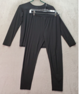 2 Piece Set 32 Degree Heat Top &amp; Leggings Girls Large Black Acrylic Acti... - $23.04
