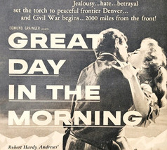 1956 Great Day In The Morning Movie Advertisement Robert Stack Civil War... - $29.99