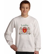Leahy Irish coat of arms Sweatshirt in White - $40.14 CAD