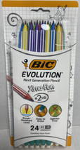 Bic Evolution Pencils Extra Fun Stripes 24 Pack New  - £8.17 GBP