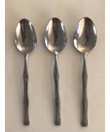 Rogers CITADEL Bamboo 3 Teaspoons Stanley Roberts Discontinued 6 1/8&quot; - $21.66 CAD