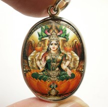 Maa Laxmi Lakshmi Devi blessed for rich wealth money success magic Hindu goddess - £25.51 GBP