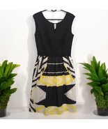 Ellen Tracy Aztec mixed print dress with pockets Women’s Size 2 Black Ye... - €21,84 EUR