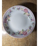 3-CHINA PEARL 7.5&quot; Soup Bowls JUBILEE PATTERN # 3855 PINK BAND MULTICOLO... - $34.96 CAD