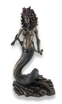 Bronzed Medusa with Double Snake Bow and Arrows Statue - £54.52 GBP