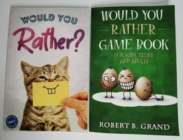 Lot of 2 Would You Rather Game Books Silly Hilarious Questions Kids Teens Adults - £9.50 GBP