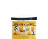 Village Candle Fresh Lemon, Medium Glass Apothecary Jar Scented Candle, ... - £13.06 GBP