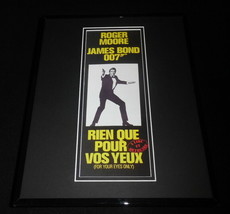 For Your Eyes Only French Framed 11x14 Repro Movie Poster Display James ... - £27.21 GBP