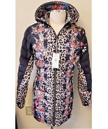Johnny Was Hooded Reversible Parka Sz.XS Multicolor Floral/Animal Print - £172.07 GBP