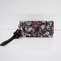 NWT Kipling AC8152 RUBI Snap Long Wallet Wristlet Polyester Midnight Flo... - $38.95