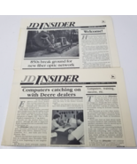 John Deere Insider 1985 2 Issues Dealer Computers 850 Fiber Network Marc... - $23.70