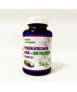 Pygeum Africanum Bark Extract + Saw Palmetto 120 Capsules 500 mg Extract... - £24.08 GBP