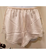 NWT Vintage Christian Dior Sz 7 PINK Silky Lace Lingerie Sleep Shorts Pa... - $48.37