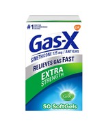 Gas X Extra Strength Gas Relief Softgels 50 Count for Fast Relief 09/26 ... - $331.97 MXN