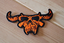 Danzig Skull Patch Embroidered Small  Patch Metal 90s Misfits Samhain Quality - £4.66 GBP